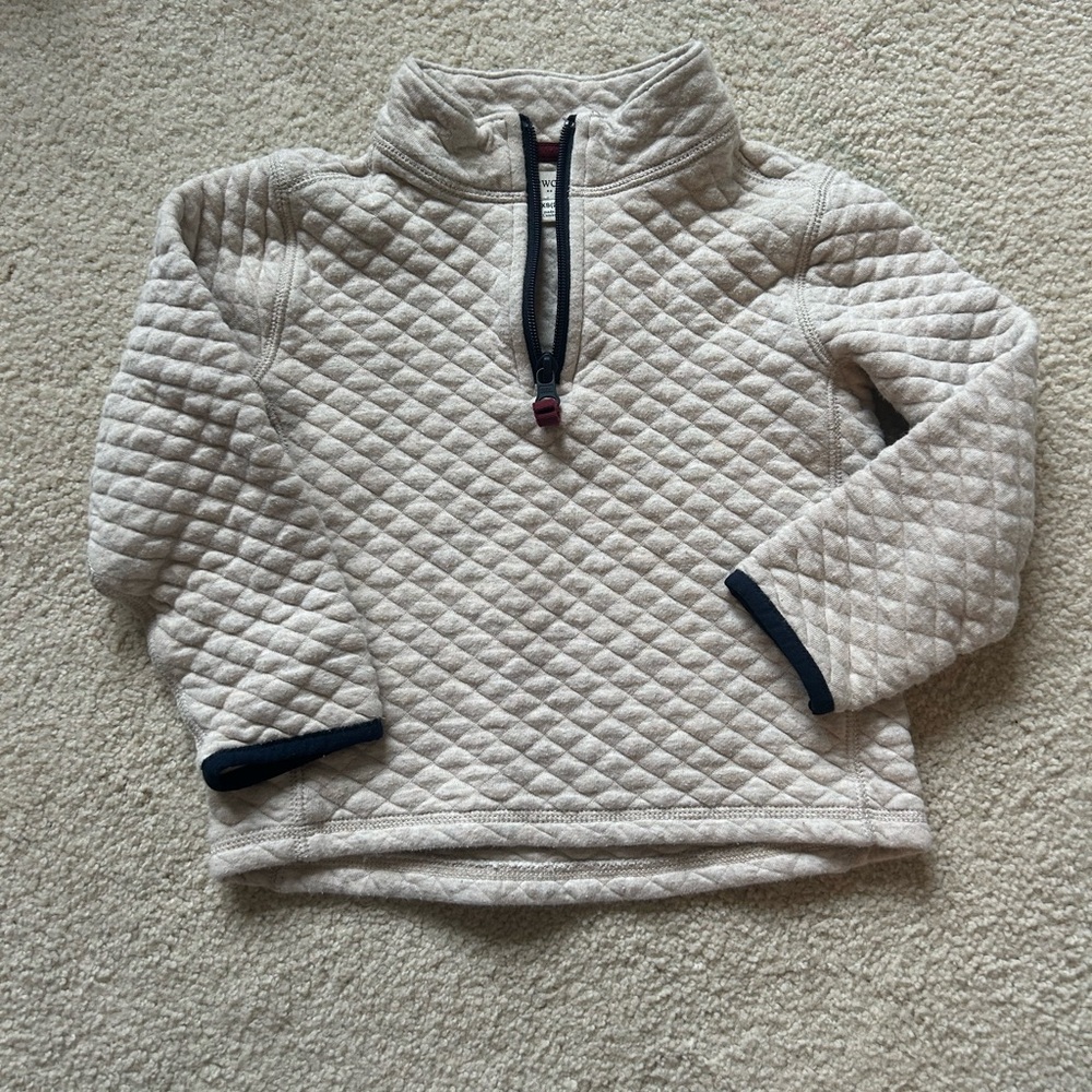 Crewcuts Quilted Kids Pullover - Cream